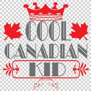 Canada Crown maple leaves serif text flourish frame イラスト素材