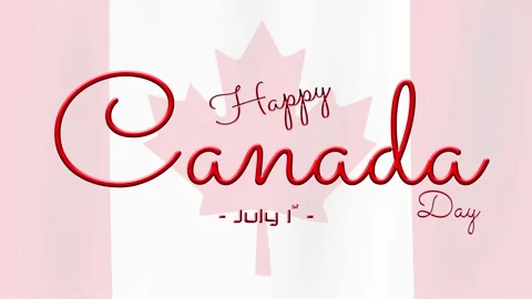 Canada day animation happy canada day july 1st independence day country bir.. Stock Footage 242428461
