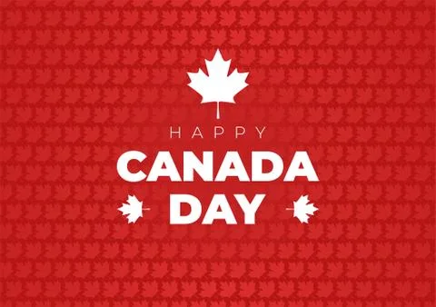Canada day background with maple leafs. happy canada day 스톡 일러스트
