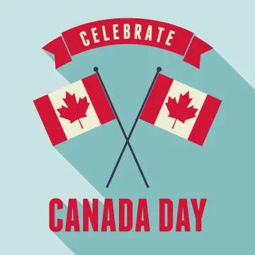 Canada day card design Illustrazione stock