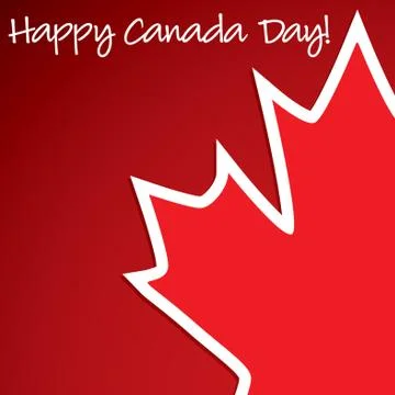 Canada Day card in vector format. Stock Illustration