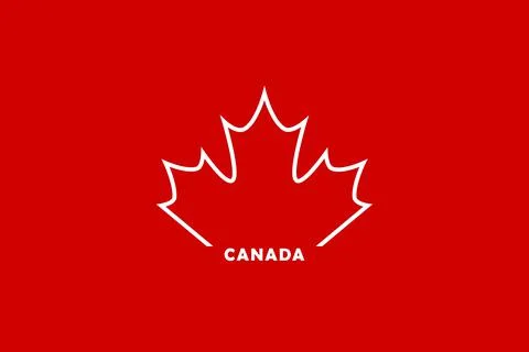 Canada Day. Maple leaf symbol of Canada. Logo. Background for the holidays. Stock Illustration