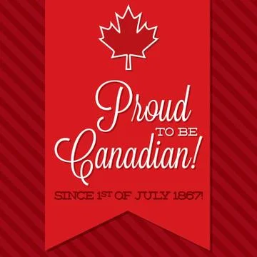 Canada Day sash card in vector format. Ilustración de archivo