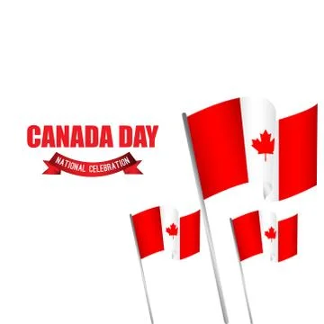 Canada Day Vector Template Design Illustration Illustrazione stock