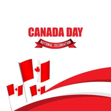 Canada Day Vector Template Design Illustration Stock Illustration