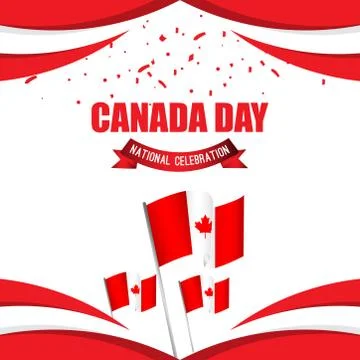 Canada Day Vector Template Design Illustration Illustrazione stock