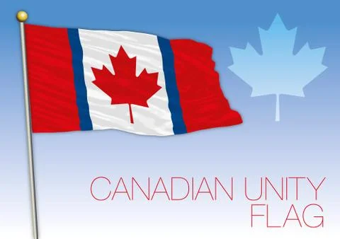 Canada, duality flag or unity flag, unofficial Stock Illustration