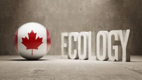 Canada. Ecology  Concept. Stock Illustration