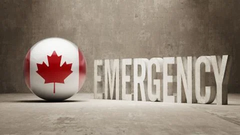 Canada Emergency Concept Illustrazione stock