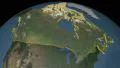 Canada extruded. Blue Marble. 4k or 4k+ Resolution