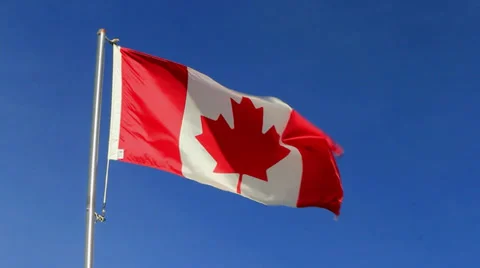 Canada Flag 001 sunny.mp4 스톡 동영상 27453040