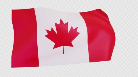 Canada flag 4K 50FPS 動画素材 237390435