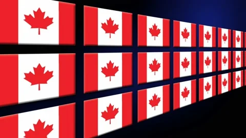 Canada Flag Animated Background 3d Anima Stock Video Pond5