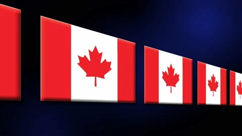 Canada Flag Animated Background 3d Anima Stock Video Pond5