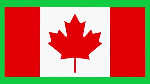 Canada Flag Animation - flat to waving 库存影片 108513744