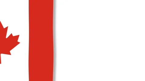 Canada Flag Background with Copy Space for Labor Day National Holiday. Stock Footage 341488395