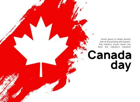 Canada flag day, maple leaf day design background. Happy Canadian national day イラスト素材