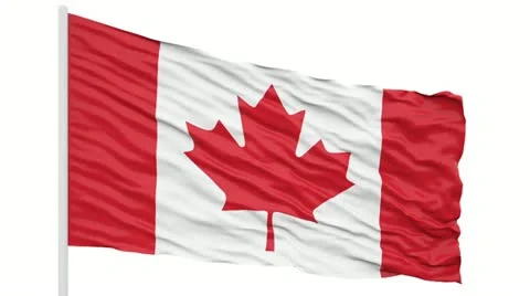 Canada flag Stock Footage 18559235