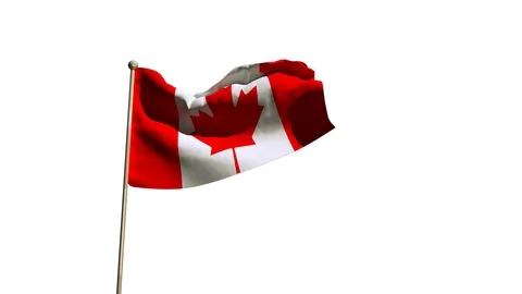 Canada Flag Stock Footage 90853793