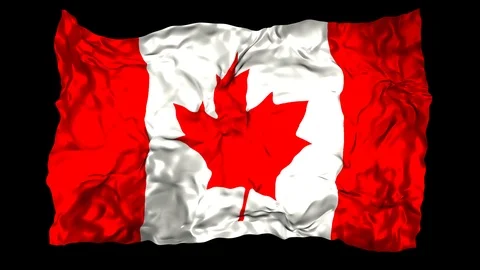 Canada flag Stock Footage 110790640