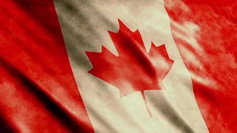 Canada Flag Grunge Stock Footage 249036286