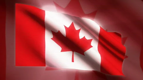 Canada Flag - HD - loop Stock Footage 528060