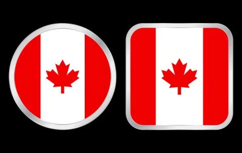 Canada flag icon Stock Illustration