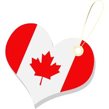 Canada flag isolated on white background. Canada Flag Vector Backgrounds Stock Illustration