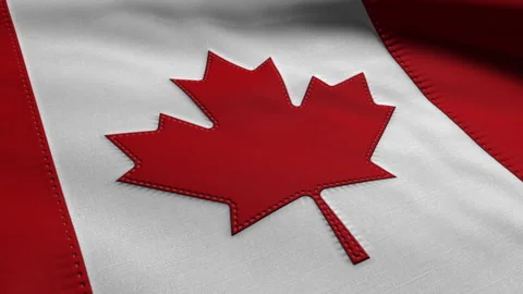 Canada Flag Loop Stock Footage 241240533