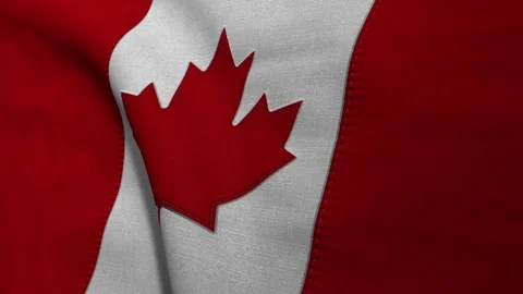 Canada Flag Loop Video stock 241240813