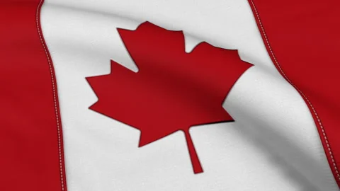 Canada Flag Loop Video stock 241242132