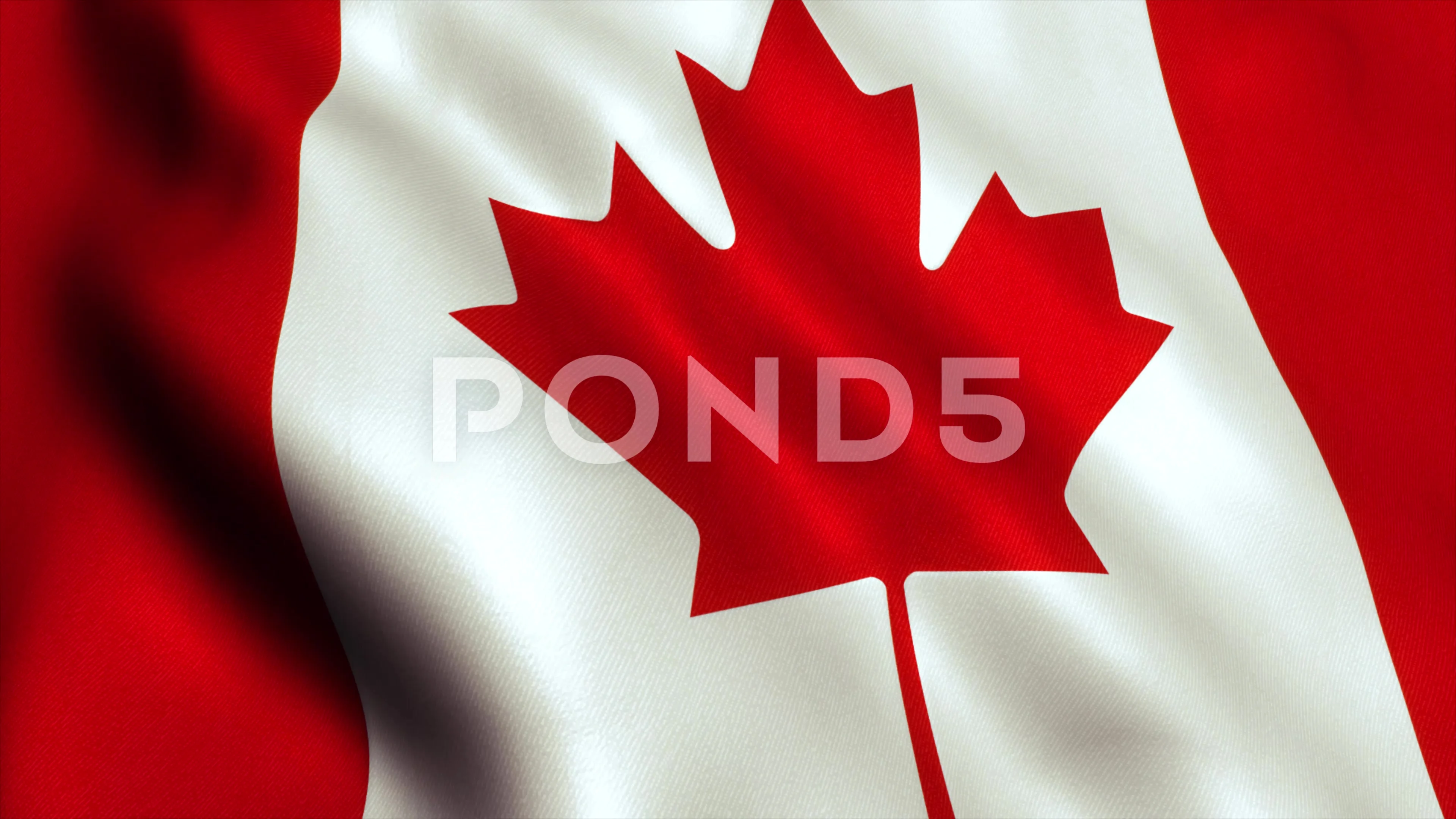 Canada flag loop video animation - 4K | Stock Video | Pond5