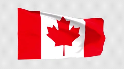 Canada Flag Looping Animation Stock Footage 251783703