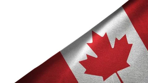 Canada flag right side with blank copy space Stock Illustration