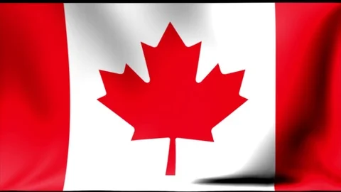 Canada Flag. Seamless Looping Animation. 4K High Definition Video Stock Footage 71755632