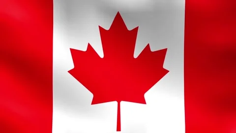 Canada Flag Seamless Looping Background Stock Footage 339288052
