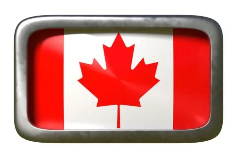 Canada flag sign Stock Illustration