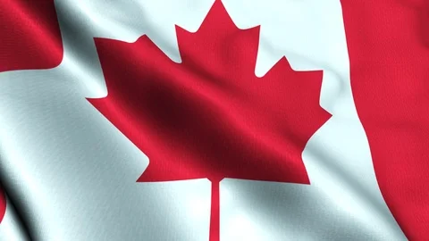 Canada flag slow waving Stock Footage 94986701