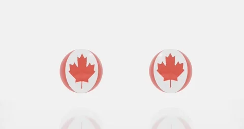 Canada flag symbol Stock Footage 184828813