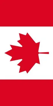 Canada flag turned to vertical position イラスト素材