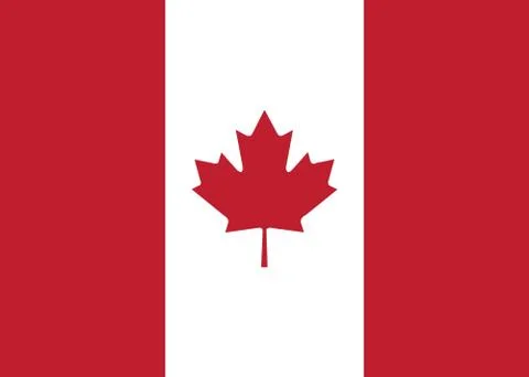 Canada flag vector Stock Illustration