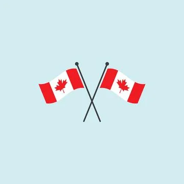 Canada flag vector Stock Illustration