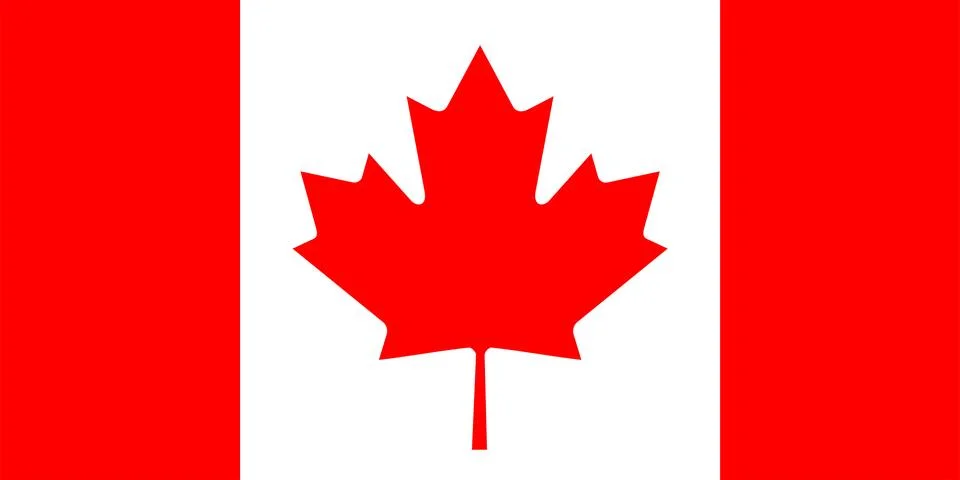 Canada flag vector illustration graphics design Illustrazione stock