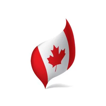 Canada flag, vector illustration Stock Illustration