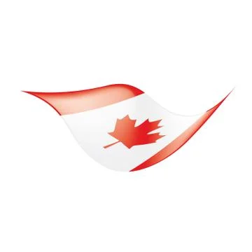 Canada flag, vector illustration Stock Illustration