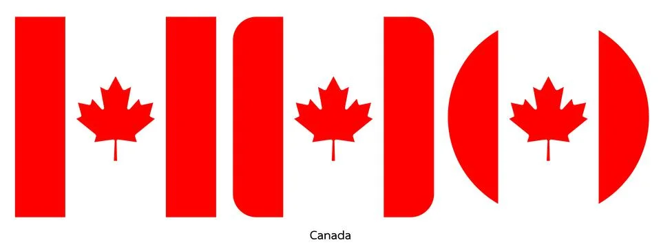Canada flag, vector illustration Stock Illustration