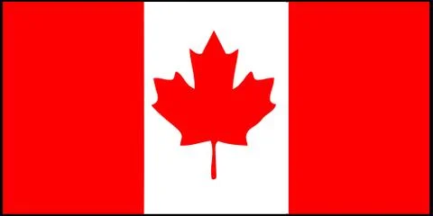 Canada flag vector illustration isolated on background Stock Illustration