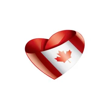 Canada flag, vector illustration on a white background Stock Illustration