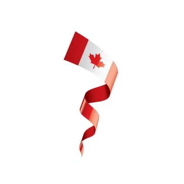 Canada flag, vector illustration on a white background Stock Illustration