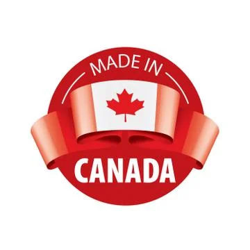 Canada flag, vector illustration on a white background Stock Illustration
